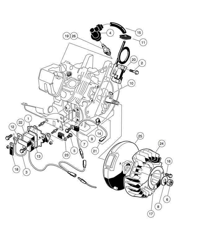 2006-2007 Club Car DS Gas or Electric - GolfCartPartsDirect club car ignition wiring diagram 