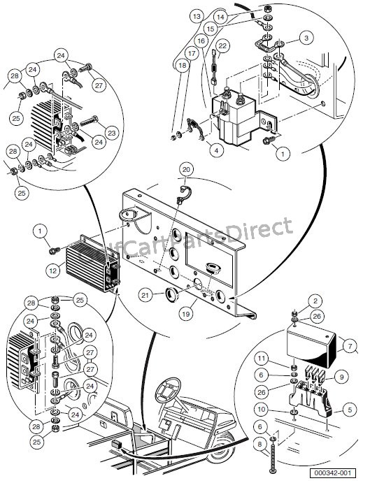 CENTER BODY ELECTRICAL COMPONENTS – CARRYALL 6 POWERDRIVE