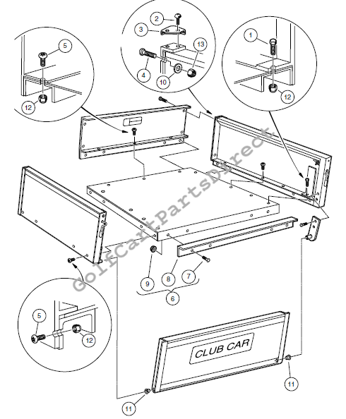 Cargo Box Mounting – Turf/Carryall 2, 252, and Carryall 2 Plus
