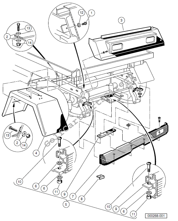 Rear Body Trim – Turf/Carryall 6 