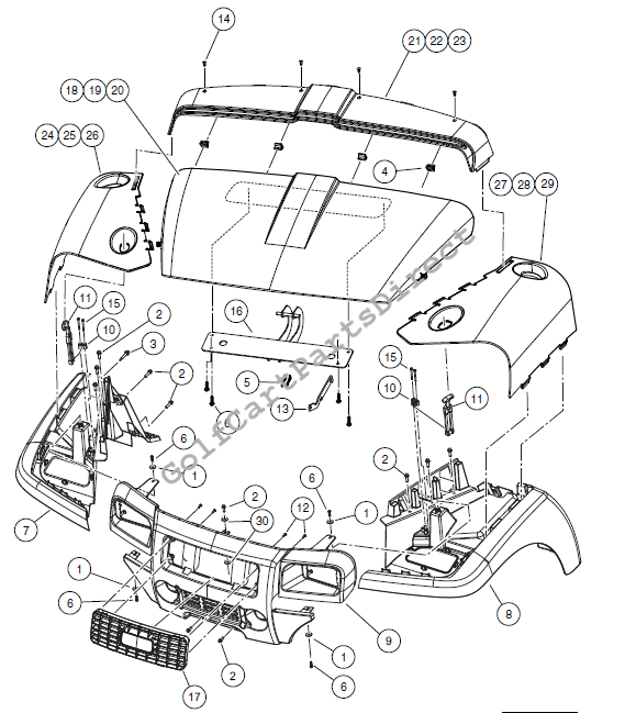 Fascia, Fenders, and Cowls (Molded in Color) - Carryall ...