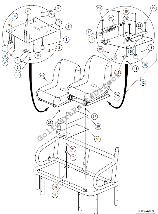 Bucket Seats - Gray 