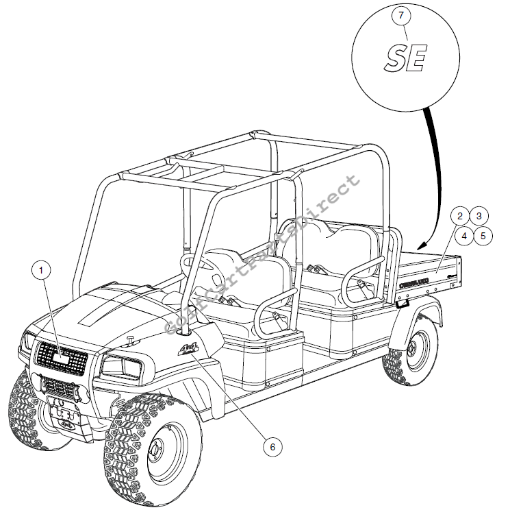 Badging Decals – Carryall 4-Passenger