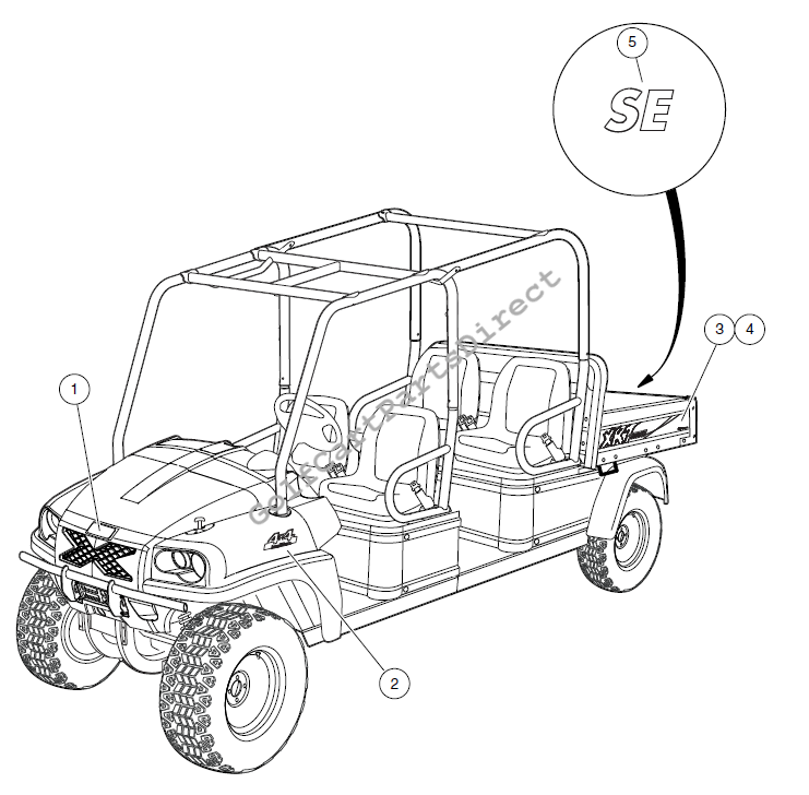 Badging Decals – XRT 4-Passenger