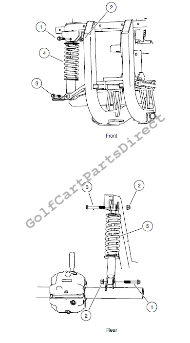Shock Absorbers – 1050 lb. Capacity