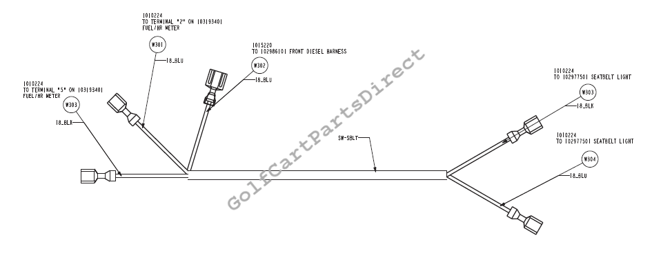 Wiring – Seat Belt Reminder (IntelliTach)