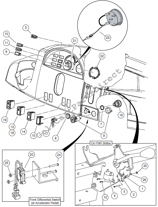 Electrical Components, Front Body – Diesel Vehicle