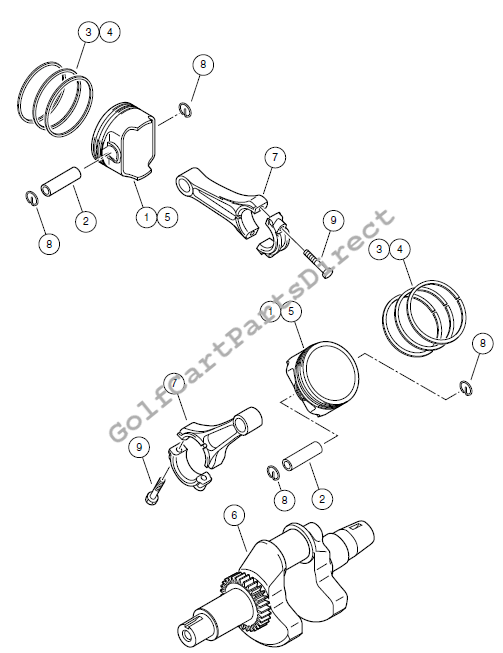 Pistons and Crankshaft