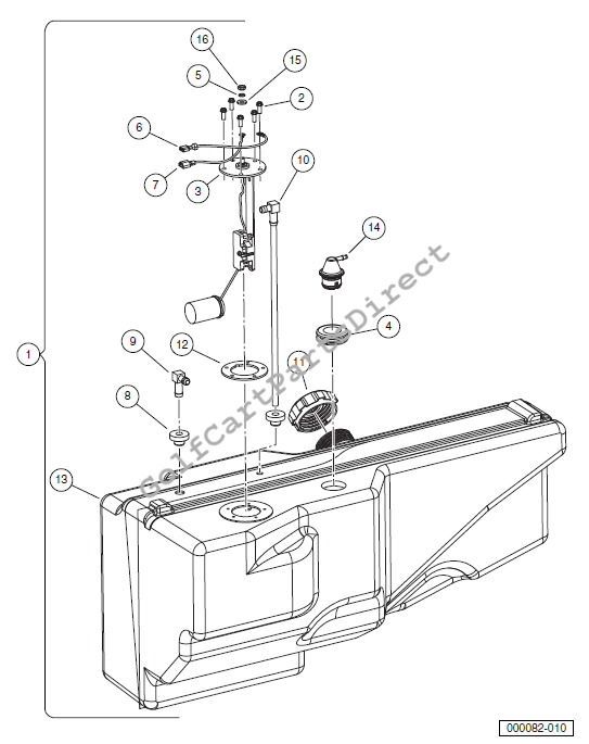 Fuel Tank (S/N Lower than 341779) – Diesel Vehicle