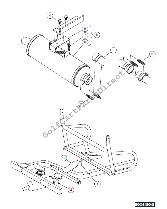 Exhaust Pipe and Muffler