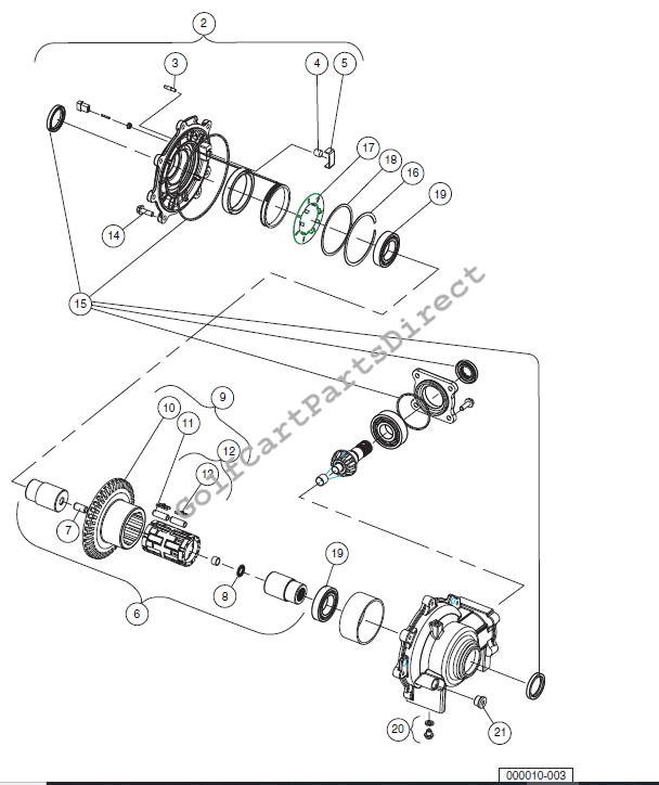 Front Differential (Output Components)