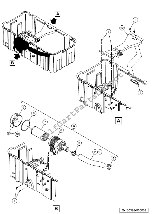 Air Filter System and Intake Hose - EFI