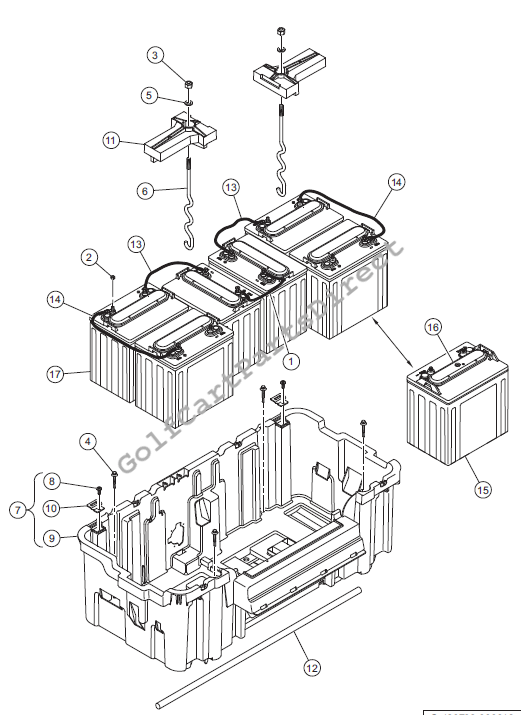 Batteries and Battery Bucket