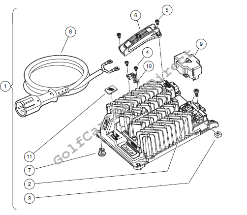 Battery Charger, High-Freq., 6.1 m DC Cord - Global