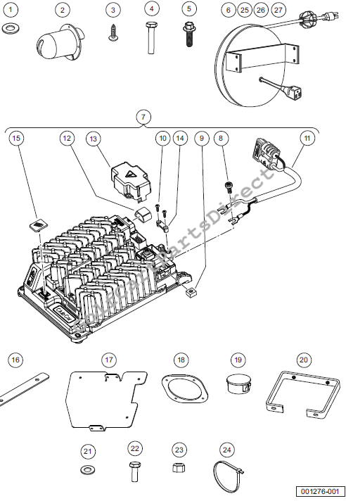 Battery Charger, JCI High-Frequency - Onboard - Fixed Rear Seat