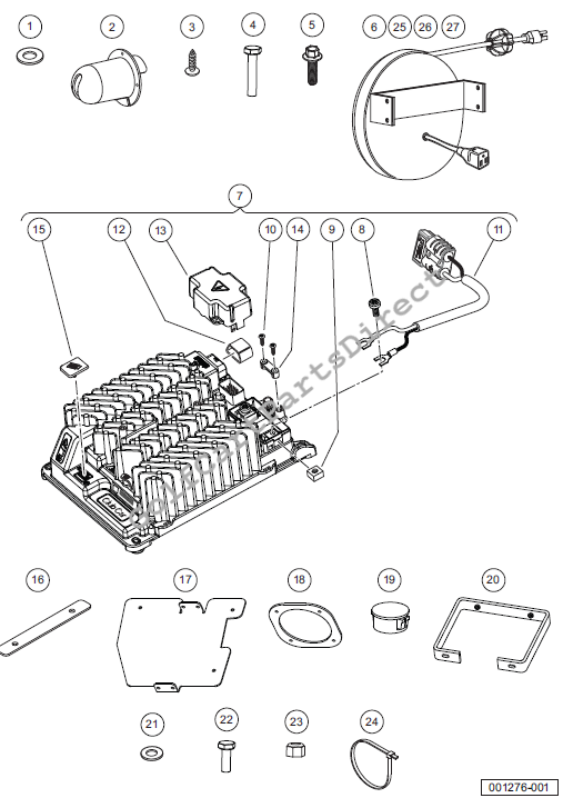 Battery Charger, Trojan High-Frequency - Onboard - Fixed Rear Seat