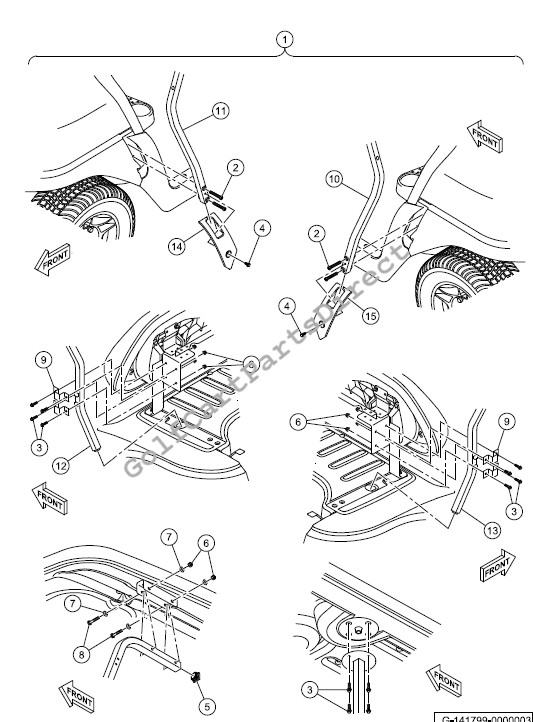 Canopy - Four-Passenger Monsoon Canopy Struts