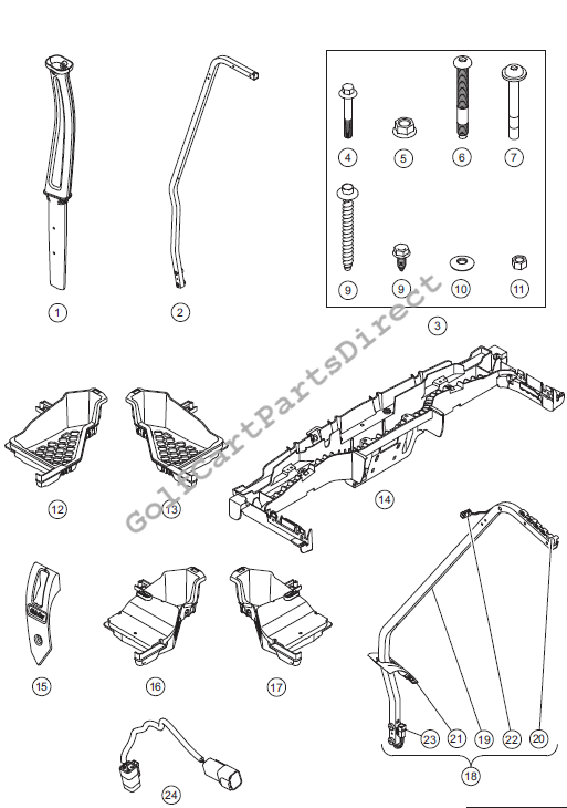 Canopy - Visage Canopy Struts and Console