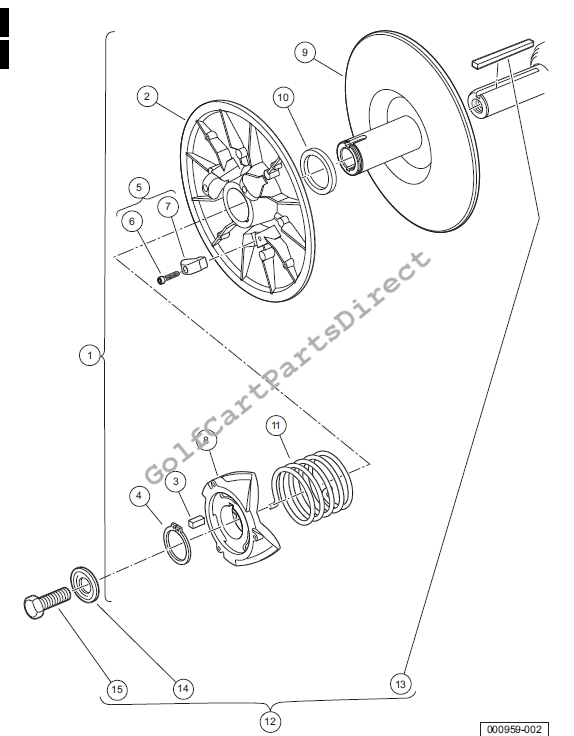 Driven Clutch - Key Start and Pedal Start