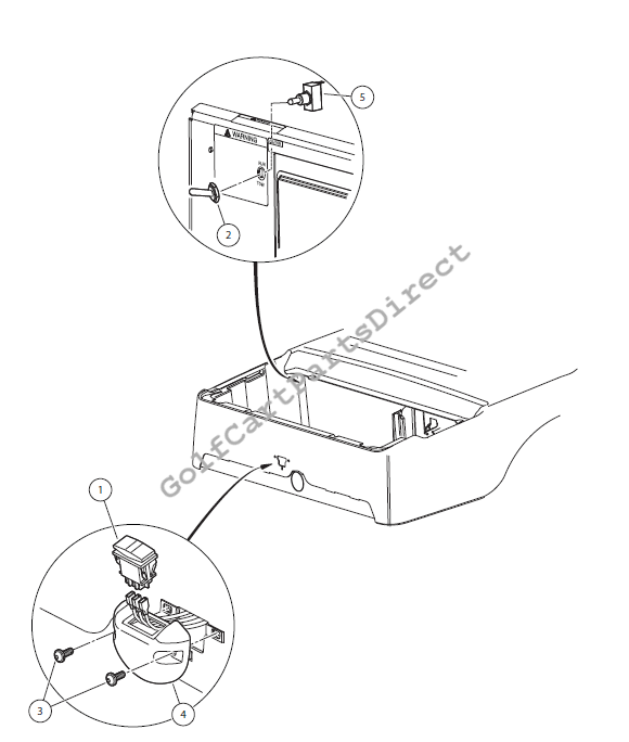 Forward/Reverse Switch and Tow/Run Switch