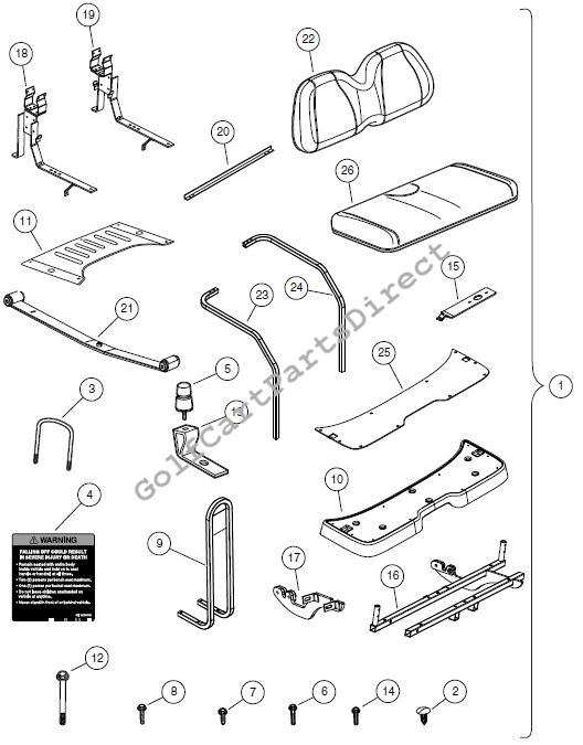 Four Passenger Conversion Kit, Monsoon - White