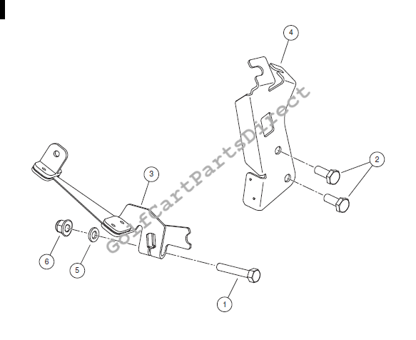 Shift Lever and Bracket - Pedal-Start Engines