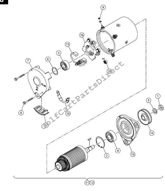 Starter/Generator, Key and Pedal Start - EFI