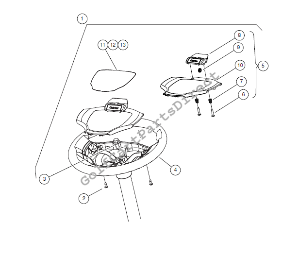 Steering Wheel, Comfort Grip with Clip