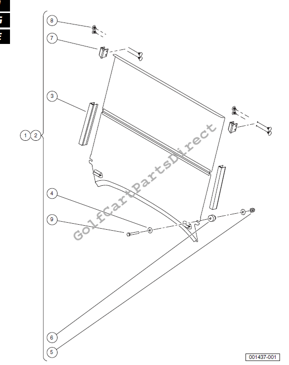 Windshield - Hinged