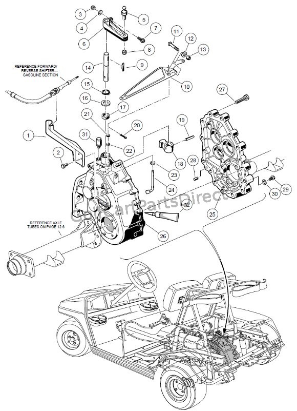 Unitized Transaxle - Gasoline Part 1 - Club Car parts & accessories