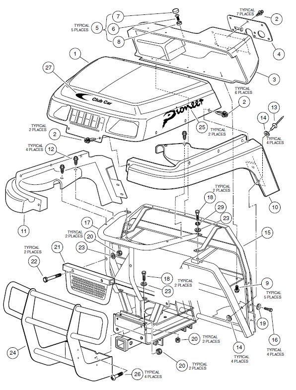 FRONT BODY TRIM