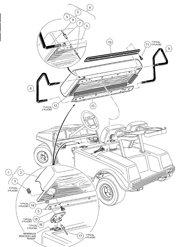Seat Bottom and Armrest - GolfCartPartsDirect club car carryall parts diagram 
