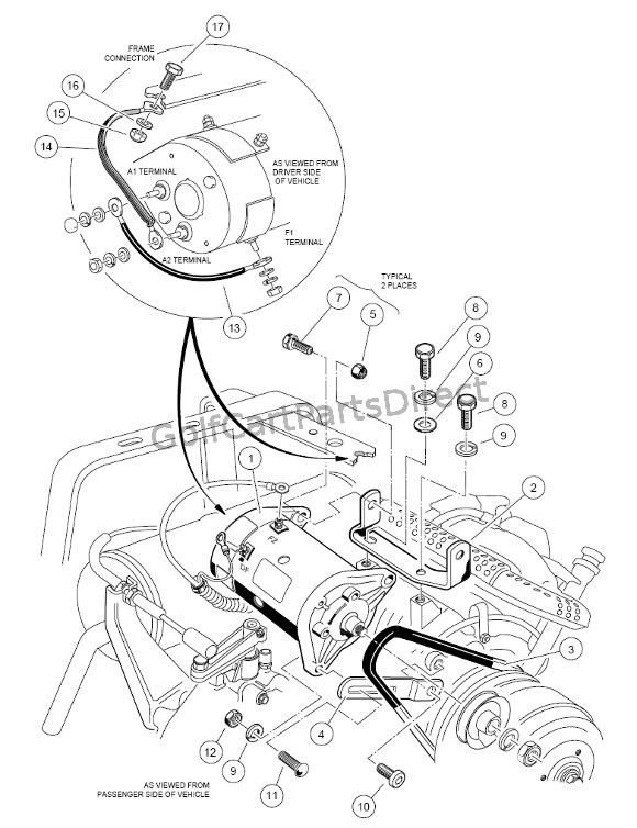 1998-1999 Club Car DS Gas or Electric - GolfCartPartsDirect