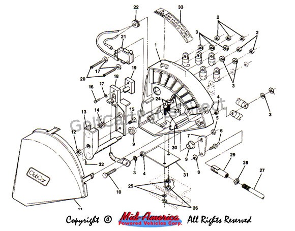 V-Glide Accel. System - Club Car parts & accessories