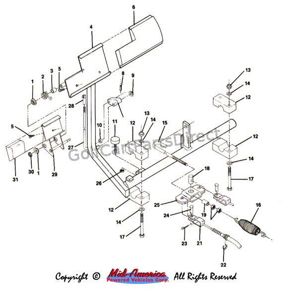 1984-1991 Club Car DS Electric - GolfCartPartsDirect 2002 ez go txt wiring diagram 
