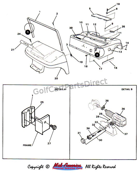 1991 Club Car Wiring Diagram from golfcartpartsdirect.com
