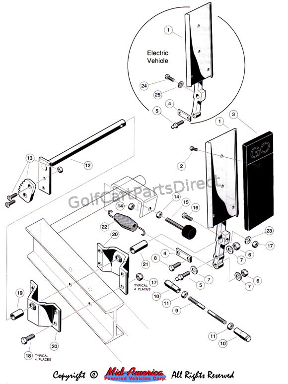 1992-1996 Club Car DS Gas or Electric - Club Car parts & accessories