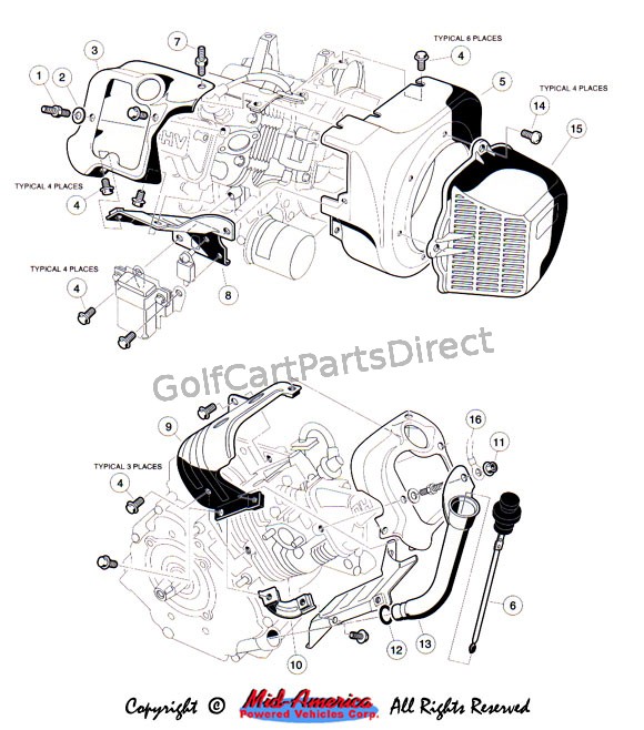 1992-1996 Club Car DS Gas or Electric - Club Car parts & accessories