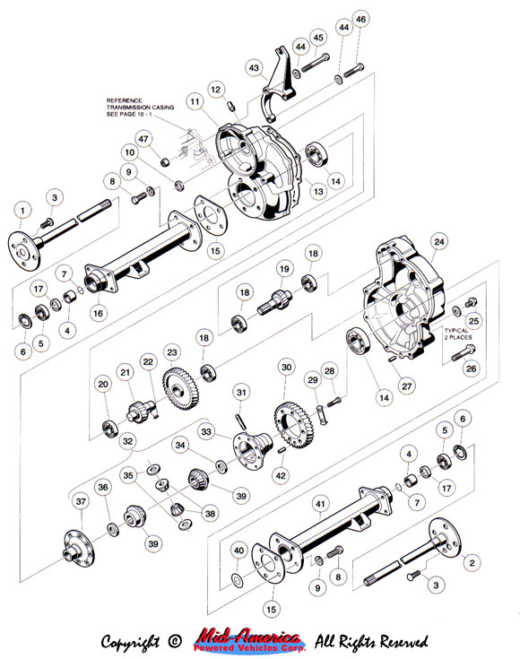 17-252 Club Car Electric Precedent & DS Transaxle Assembly