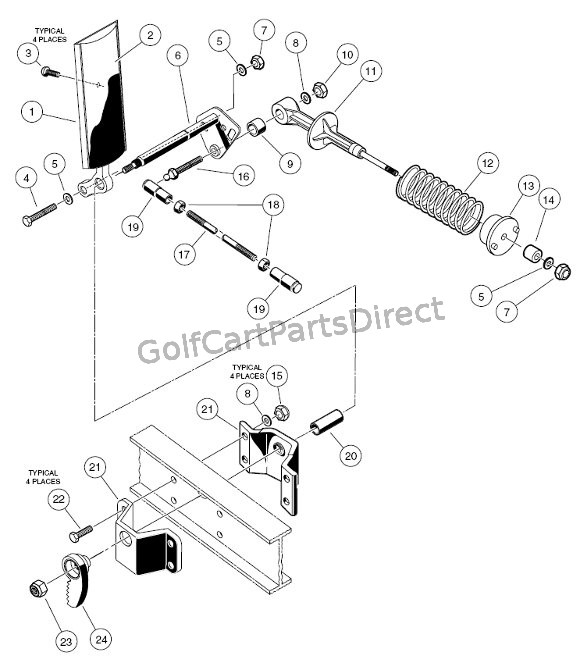 1997 Club Car Gas DS or Electric - GolfCartPartsDirect 36v golf cart wiring diagram pedal box switch 