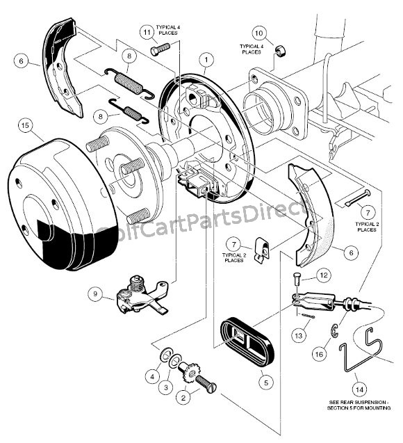 Brake Assembly - Club Car parts & accessories