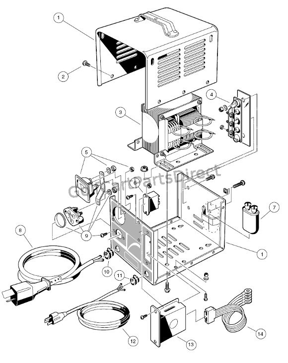 Club Car Golf Cart 36 Volt Battery Wiring Diagram from golfcartpartsdirect.com