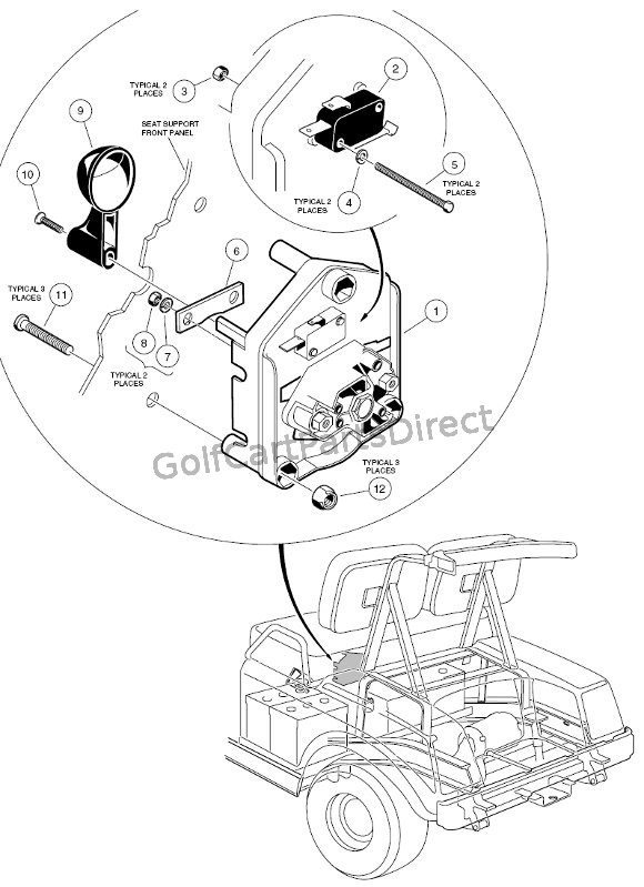 Forward/Reverse Switch - 36 Volt - GolfCartPartsDirect