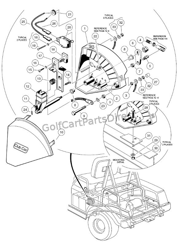 1997 Club Car Gas DS or Electric - GolfCartPartsDirect phantom 3 wiring diagram 