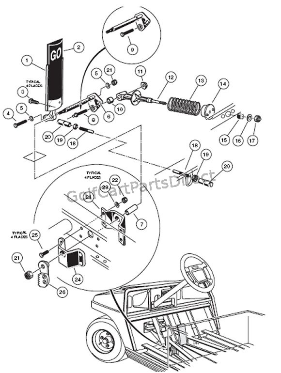 2000-2005 Club Car DS Gas or Electric - GolfCartPartsDirect