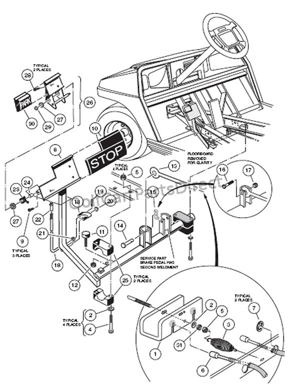 2003 club car ds parts