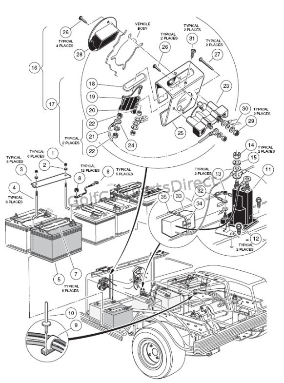 Charger and Batt. Mount. 36V - GolfCartPartsDirect ezgo wiring diagram club car golf cart solenoid 