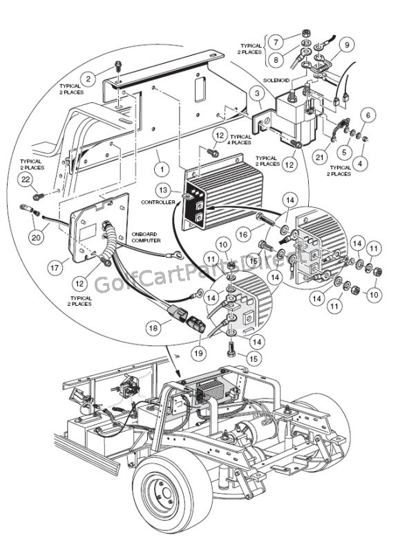 Club Car Powerdrive 3 Charger Wiring Diagram from golfcartpartsdirect.com