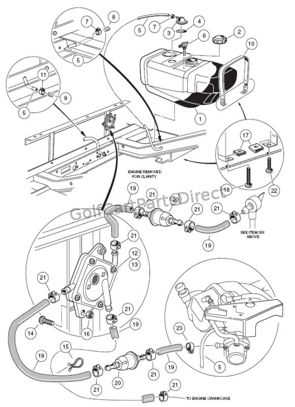 2000-2005 Club Car DS Gas or Electric - GolfCartPartsDirect 36 volt ezgo wiring 2003 