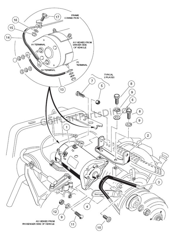 Starter Generator Mount, Club Car Starter Generator Wiring Diagram